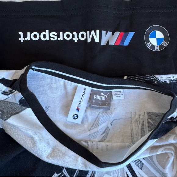 Puma BMW‎ SE Way Woman’s Street Cropped Tee AMG Petronas Motorsport Shirt large - Picture 3 of 8